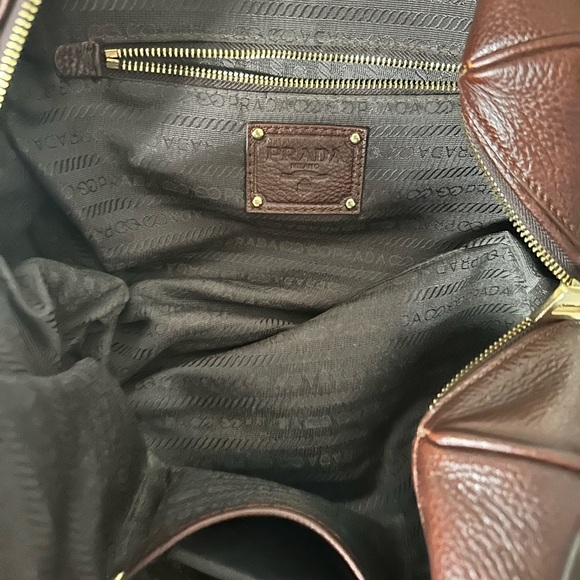 Authentic Prada Two-Tone Leather Satchel - Picture 8 of 9